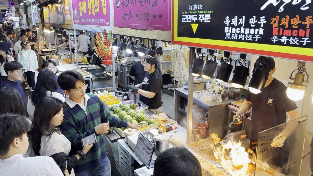 제주도 서귀포 매일올레시장 야시장 구경하고 먹거리 둘러 보는 워킹 투어  제주가볼만한곳 4k 60fps walking tour / korea4k hdr