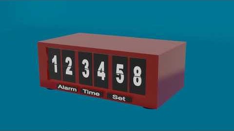 Digital Flip Clock Blender 2.8