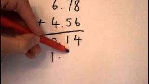 Addition of Decimals using the Partition Method
