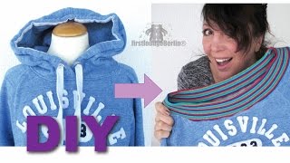 DIY Hoodie to sweater nähen umarbeiten firstloungeberlin