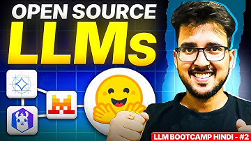 Hugging Face Basics + Open-Source LLMs Explained (Gemma, LLaMA, Mistral) | LLM Bootcamp Hindi 🚀