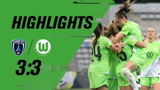 Endemann zur Führung, Popp mit Doppelpack | UWCL-Highlights | Paris FC - VfL Wolfsburg 3:3