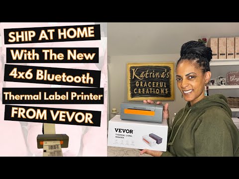 The New Bluetooth Thermal 4x6 Shipping Label Printer | FROM VEVOR | AMAZON FINDS!