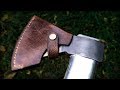 Leather axe sheath  easy diy