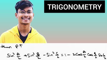 prove sin²A/2+sin²B/2-sin²C/2=1-2cosA/2cosB/2sinC/2 in telugu