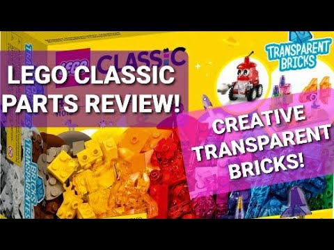 LEGO CLASSIC 2021 PARTS REVIEW! Creative Transparent Bricks! Lego set  #11013 