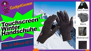 Test: Dünne Winterhandschuhe die bis zu -40´C warm halten ? + Touchfläsche für Smartphones.