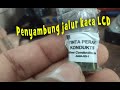 Silver konduktif penyambung jalur di kaca panel lcd