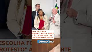 Lula usa gravata em homenagem ao cachorro Joca e cobra Gol e Anac por morte #shorts