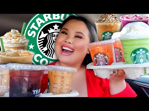 Trying MY Subscribers FAVORITE Starbucks Drinks!