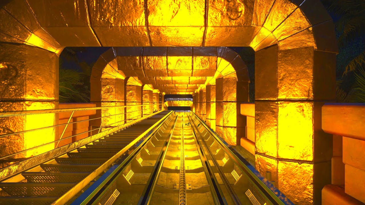 怪しいジャングルの遺跡を探索するウォーターライド＆ジェットコースター "Jade Temple(翡翠寺院)"に乗る