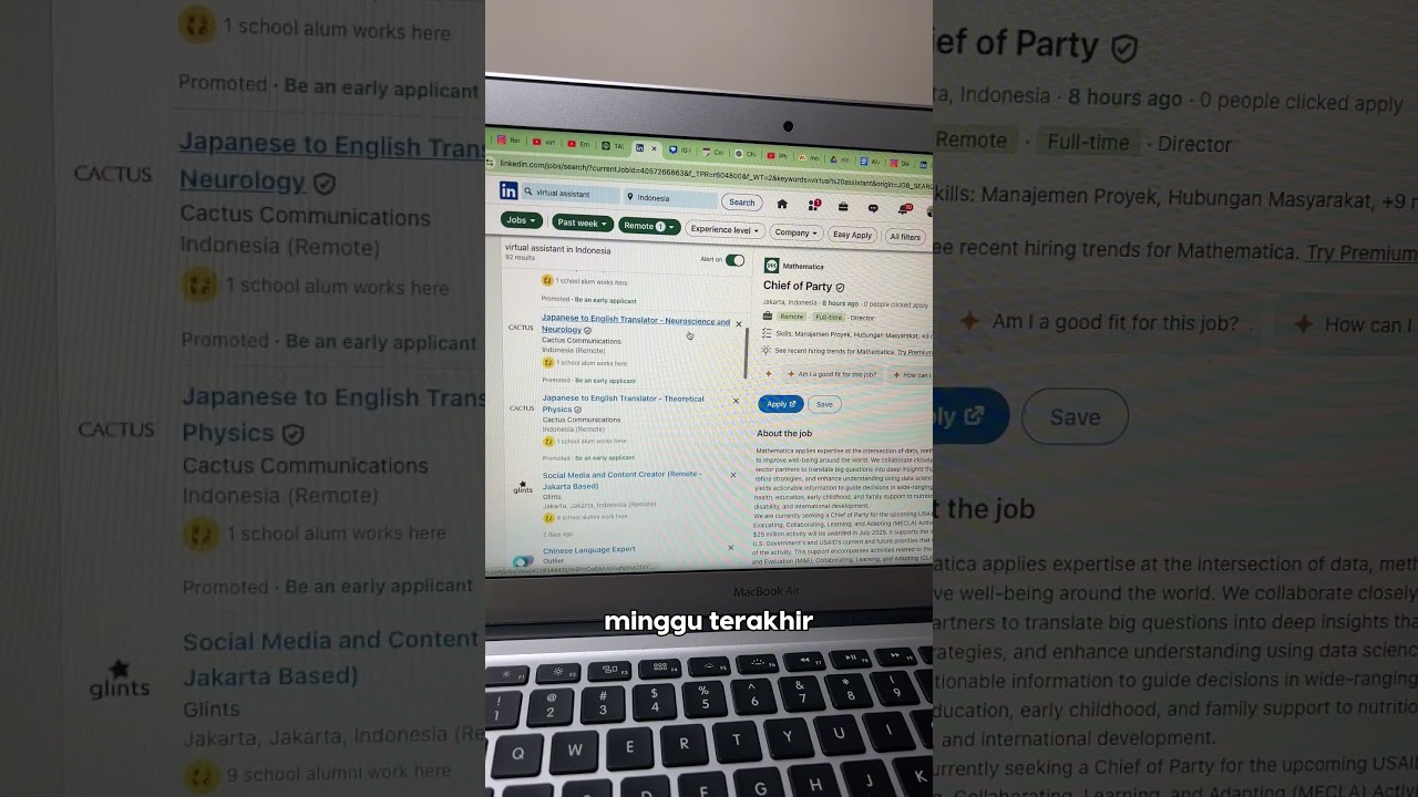 rewrite this title Tutorial hunting remote job di LinkedIn #kerjaremote #virtualassistant rewrite this title Tutorial hunting remote job di LinkedIn #kerjaremote #virtualassistant