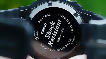 Casio 3159 Module - GW-5000 series test screen, function explanation, watch set up