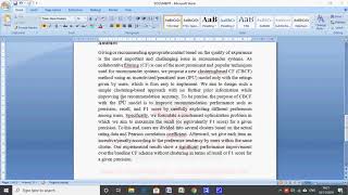 Clustering-Based Collaborative Filtering Using an Incentivized  -IEEE 2019-2020