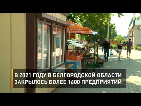 В 2021 году в Белгородской области закрылось более 1000 предприятий