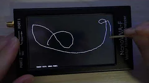 NanoVNA-F Touch cal resistive touch screen calibration guide touch cal Deepelec.com
