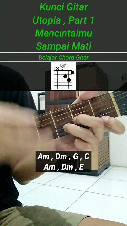 Chord Gitar Mencintaimu Sampai Mati Utopia Cover #shorts #shortsvideo #short