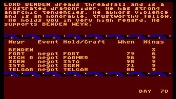 Dragonriders of Pern for the Atari 8-bit family