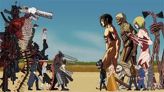 Chainsawman Devil, Denji, Power, Makima, vs Pyramid head, Cartoon Cat, Siren head, Jeff, Jason - DC2 screenshot 4