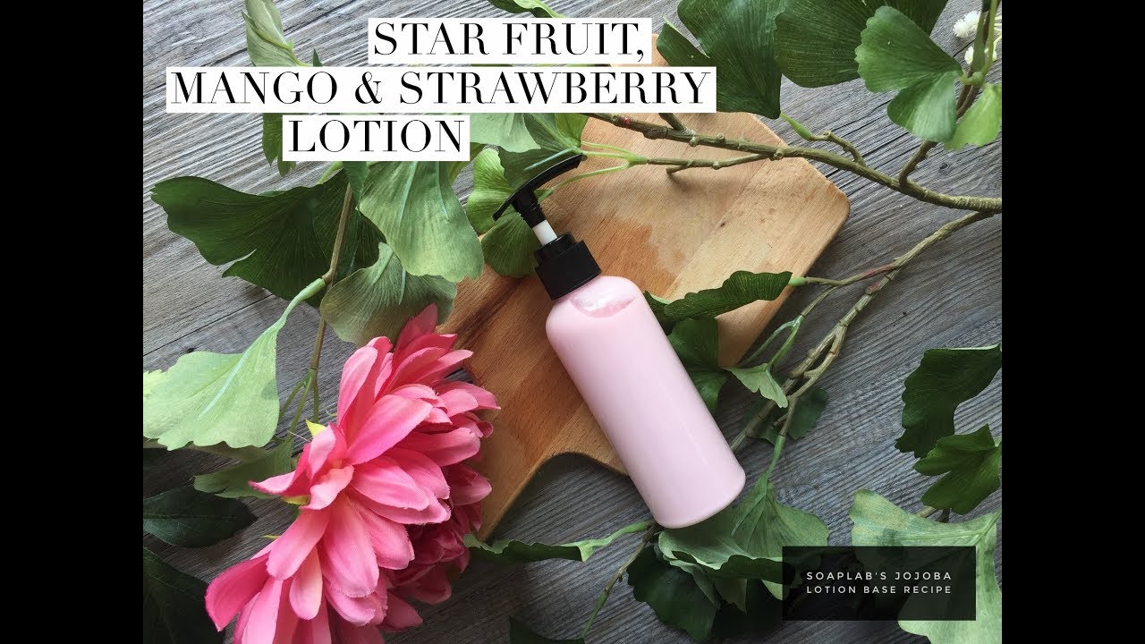 Mild Eczema Set DIY Part 3 (Starfruit, Mango & Strawberry Lotion) YouTube