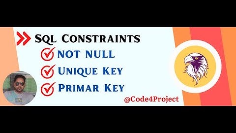 Not Null constraint,Unique Key constraint, Unique Key using multiple columns using Java.