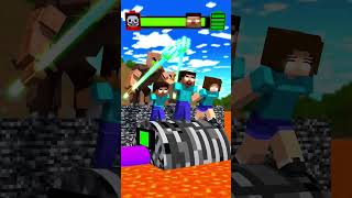 Help the Herobrine family escape the villagers' treadmill! #shorts #trending