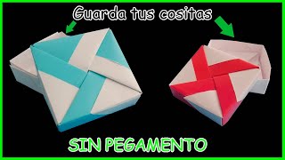 ⫸ COMO HACER CAJAS DE PAPEL CON TAPA | ORIGAMI PASO A PASO✅