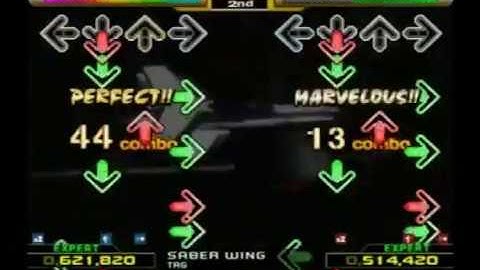 Dance Dance Revolution X (PS2) Saber Wing