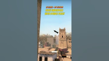 RUSH UNDERPASS WITH DOUBLE FLASH ON MIRAGE #shorts #csgo