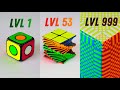 Rubiks cubes from level 1 to level 1000