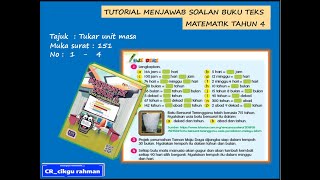 tahun 4 | ms 151 | tukar unit masa | matematik tahun 4 tahun 4 | ms 151 | tukar unit masa | matematik tahun 4