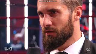 WWE Raw Seth Rollins Threatens Tom Phillips, Gets Attacked by Dominick Mysterio