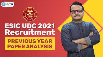 ESIC UDC PREVIOUS YEAR QUESTION PAPER ANALYSIS & QUESTION PAPER LEVEL | QUESTIONS ASKED