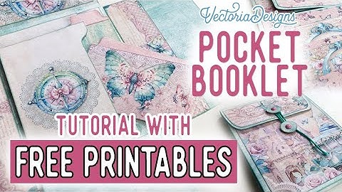 Pocket Booklet Tutorial + All the Printables for Free