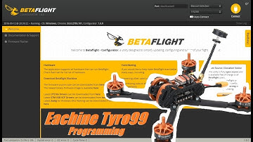 Eachine Tyro99, Part 2: BetaFlight & BLHeliSuite Programming