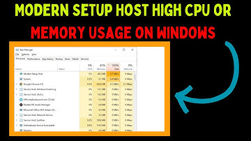 How to Fix Modern Setup Host High CPU or Memory Usage on Windows 11