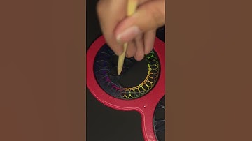 A Circle’s Journey to Becoming Art: Relaxing ASMR Spirograph. #art #spirograph #shorts #2024 #usa