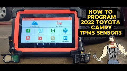 HOW TO PROGRAM NEW TPMS SENSORS ON 2022 TOYOTA CAMRY _ LAUNCH X431 SCANNER