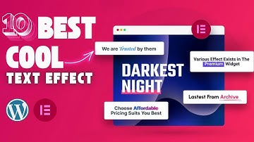 Fancy/Cool Text Effects/Animation for WordPress using FREE Elementor