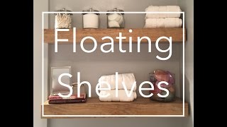 This video is a tutorial on how to build wooden floating shelves using pine and 2x4s. These shelves are anchored to the wall using a 