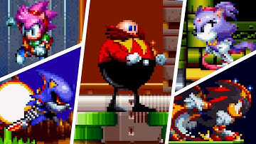 5 New Playable Characters in Sonic Mania Plus! [Sonic Mania Plus mods Gameplay]