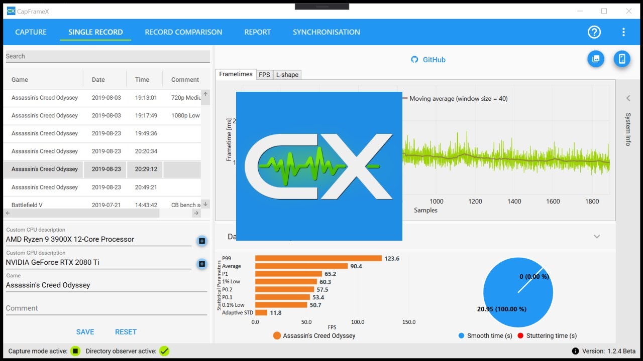 CapFrameX Capture Page Tutorial - Frametimes aufzeichnen [DE] - YouTube