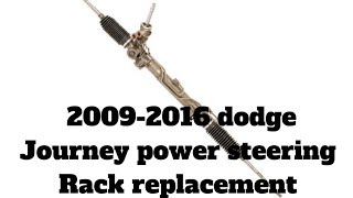 : Dodge journey 2.4 litre 2009-2016 power steering rack replacement step by step  #dodge  #mechanic