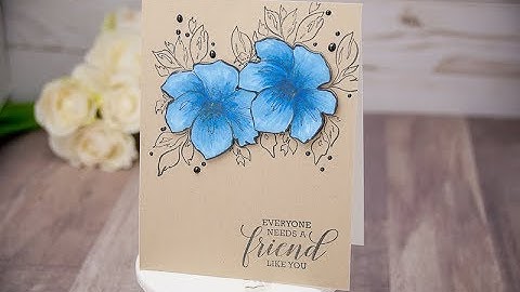 Unity Quick Tip: Kraft Color Combos {Copic Coloring + Floral Stamping}