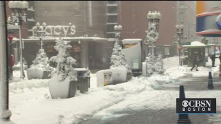 More Snow Crews Than People Shopping In Downtown Crossing On Thursday