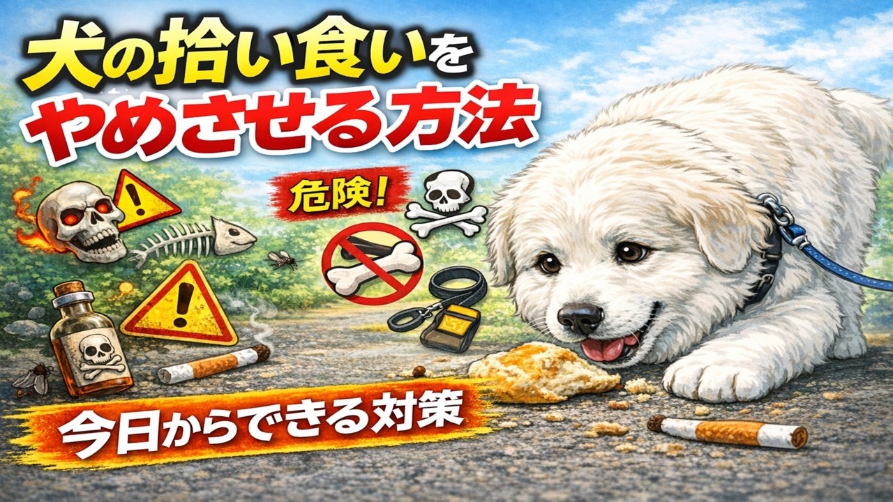 犬の拾い食いをやめさせる方法｜今日からできる対策