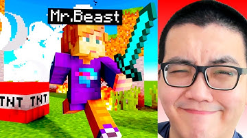 Beating Minecraft But I Explode Every Minute… Humdrum Singaporean REACTS To @MrBeastGaming