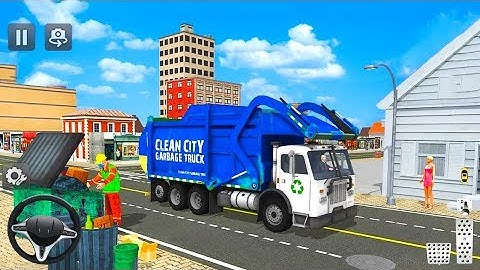 Trash Cleaner Dump Truck Driver 3D - Garbage Collecting Game - Android Gameplay