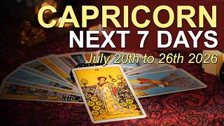 CAPRICORN Weekly Tarot ‘NEW OPTIMISM WITH A SURPRISING TWIST!’ July 20 to 26 2026 ✨
