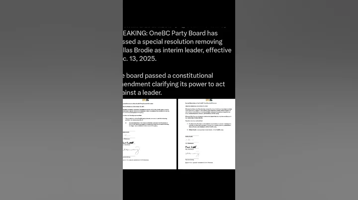 There is a coup happening with #onebc ##dallasbrodie